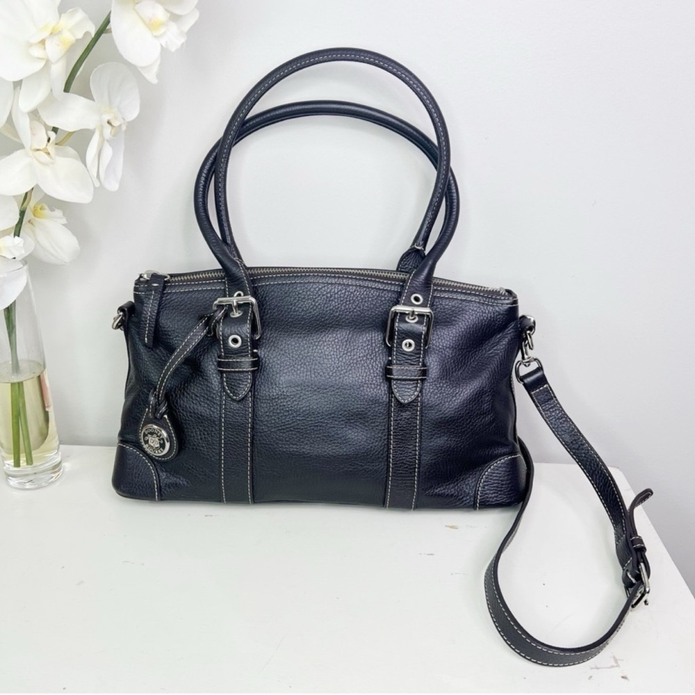 DOONEY & BOURKE Dark Brown leather satchel handbag